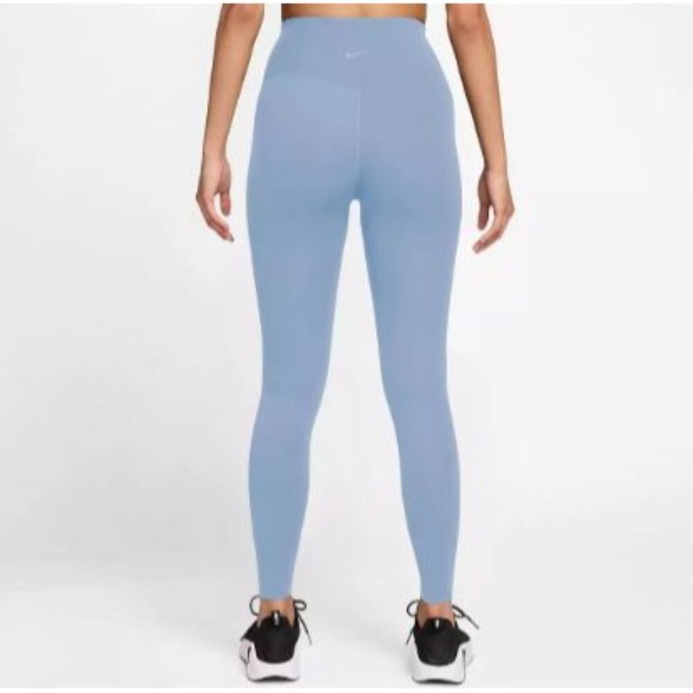NWT Nike High-Rise 7/8 Length Leggings Women's Lg Hydrogen Blue Zenvy Dri-FIT - Picture 2 of 9